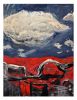 Low Cloud | Oil And Acrylic Painting in Paintings by Wyldwood Table Co.. Item composed of canvas in minimalism or contemporary style