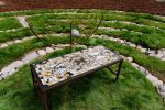 Mixed media Mosaic Sculpture | Public Mosaics by Permanent Flower Studio. Item composed of steel and glass