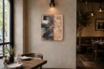 Kanso | Oil And Acrylic Painting in Paintings by PUGMATIK. Item made of canvas with paper works with contemporary & japandi style