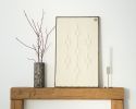 Framed 8 - Woven Diamonds Framed Tapestry | Wall Hangings by Lale Studio & Shop. Item composed of oak wood and fabric in minimalism or japandi style