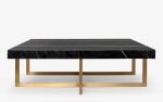 Famed Coffee Table | Tables by LAGU. Item composed of brass & marble