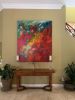 Flowers & Faeries Oil Abstract | Oil And Acrylic Painting in Paintings by Strokes by Red - Red (Linda Harrison). Item made of canvas
