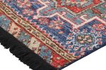 Rug & Kilim’s Tribal Rug in Blue and Red with Primitivist | Area Rug in Rugs by Rug and Kilim
