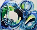 Lara Scolari Original Artwork, Voyage | Oil And Acrylic Painting in Paintings by Lara Scolari. Item composed of canvas