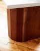 Waterfall Concrete Side Table | Tables by Alicia Dietz Studios. Item made of walnut