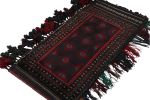 Rug & Kilim's Baluch Afghan rug in Black, Red & Green | Area Rug in Rugs by Rug and Kilim. Item composed of wool