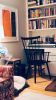 Bookshelves with Sheldon | Watercolor Painting in Paintings by Wendy Briggs Powell. Item made of paper with synthetic