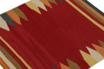 1980s Vintage Sofreh Kilim rug in Red with Colorful | Area Rug in Rugs by Rug and Kilim