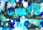 Deep Sea 3. | Oil And Acrylic Painting in Paintings by Sarah Clark Artwork | Melbourne in Melbourne. Item made of canvas