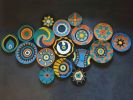 Wicker Wall Plate Set: Boho Woven Basket Decor | Decorative Plate in Decorative Objects by Sarmal Design. Item made of cotton with synthetic works with boho & contemporary style