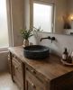 Anatolia Rustic Solid Wood Bathroom Vanity | Countertop in Furniture by ATELIER 10. Item composed of wood compatible with rustic style