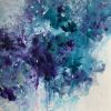 Jackmanii 🔴 | Oil And Acrylic Painting in Paintings by Darlene Watson Abstract Artist. Item composed of canvas and synthetic