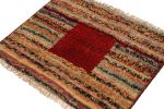 Vintage Gabbeh Tribal rug in Polychromatic Striae Pattern | Area Rug in Rugs by Rug and Kilim