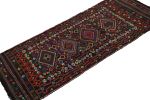 Vintage Afghan Tribal Kilim in Brown with Geometric Patterns | Area Rug in Rugs by Rug and Kilim