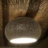 Claylight Flush Mount 12" | Pendants by lightexture. Item made of ceramic works with boho & minimalism style