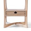 Ash Roke Side Table, Modern Nightstand with one Drawer | Tables by Arid. Item composed of wood compatible with minimalism and contemporary style