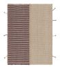 Rug & Kilim’s Accent Kilim, Square Rug in Textural Purple | Area Rug in Rugs by Rug and Kilimarea