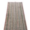 Vintage Mid-Century Geometric Beige-Brown Pink and Green | Area Rug in Rugs by Rug and Kilim