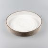 Handmade Carved Platter Nedar Cubit | Decorative Plate in Decorative Objects by Svetlana Savcic / Stonessa. Item made of stoneware works with minimalism & japandi style