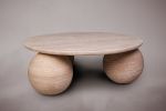 Travertine Coffee Table. Natural Stone Coffee Table. | Tables by HamamDecor LLC. Item composed of marble compatible with minimalism and contemporary style