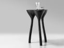 Black Tripod side table | Tables by Donatas Žukauskas. Item made of wood with cement works with minimalism & contemporary style