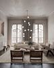 Zustrich - chandelier by Svitanok | Pendants by SVITANOK by Artem Zakharchenko. Item made of steel with glass works with boho & minimalism style