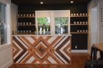 Custom Wine Bar for Tasting Room | Desk in Tables by Carved Coast. Item composed of wood