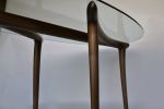 LEAF dining table | Tables by In Element Designs. Item composed of walnut & glass