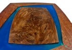 Aquatic Orbits high table sculpture. | Cocktail Table in Tables by Cline Originals. Item composed of maple wood and steel in eclectic & maximalism or coastal style