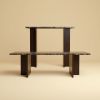 Dark Marble and Oak Console Table - MAHA by Lebanto | Tables by Lebanto. Item composed of oak wood and marble in minimalism or contemporary style
