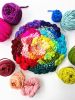 RAINBOW ROUNDIE closed centre | Tapestry in Wall Hangings by Nova Mercury Design. Item made of cotton with fiber