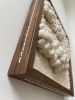 Woven wall art frame (Sea Foam 004) | Tapestry in Wall Hangings by Elle Collins. Item composed of oak wood & cotton compatible with minimalism and mid century modern style