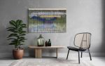 DUSKY LAKE Landscape Wall Tapestry | Macrame Wall Hanging in Wall Hangings by Wallflowers Hanging Art. Item composed of wool and fiber in boho or country & farmhouse style