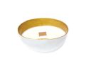 Calebasse Candle - White Gold | Candle Holder in Decorative Objects by Marie Burgos Design and Collection. Item made of ceramic