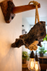 Live Edge Redwood Burl Pendant Light with Edison Bulbs | Pendants by DapperwoodSF. Item made of wood compatible with contemporary and modern style
