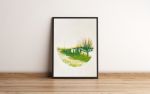 Vacant Marfa *unframed | Prints by Scorparium by Victrola Studio. Item composed of paper in mid century modern or contemporary style