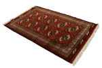 Red Tribal 3X5 Turkoman Persian Rug | Area Rug in Rugs by Magic Rugs. Item made of wool