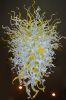 "Cherry Creek" ~ Blown Glass Chandelier Lighting | Chandeliers by White Elk's Visions in Glass - Glass Artisan, Marty White Elk Holmes & COO, Jo Pierce