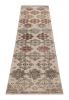 Vintage Turkish Runner Rug in Beige-Cream with Floral | Area Rug in Rugs by Rug and Kilim
