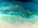 Crystal Sea Wallpaper Mural | Wall Treatments by MELISSA RENEE fieryfordeepblue  Art & Design. Item compatible with contemporary and coastal style