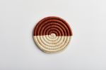 Monserrate Round Woven Coasters | Tableware by Zuahaza by Tatiana | Finca San Felipe in La Calera. Item made of fabric with fiber works with boho style