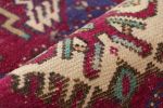 Vintage Oushak Rug in Burgundy with Geometric Medallions | Area Rug in Rugs by Rug and Kilim