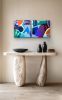 Underworld | Oil And Acrylic Painting in Paintings by Paula Saslow, Copper Rose Art. Item made of birch wood compatible with contemporary style