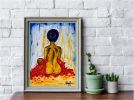 Colores de sensualidad 14 | Oil And Acrylic Painting in Paintings by Elena Parau. Item composed of paper compatible with contemporary and country & farmhouse style