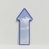 Arrow 7 - Accent Design Mirror | Decorative Objects by oitoproducts. Item composed of wood & glass compatible with minimalism and contemporary style