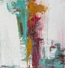 "Connecting Line" | Oil And Acrylic Painting in Paintings by Shirly Maimom Art. Item made of canvas & synthetic compatible with contemporary and art deco style