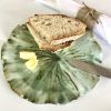 Pond Lily Leaf Side Plate | Dinnerware by Sonya Ceramic Art | The Ethicurean in Bristol. Item made of ceramic