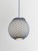 Knitted Pendant Light - Falling 40cm | Pendants by Ariel Zuckerman Studio. Item composed of fabric