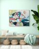 When we walk together | Oil And Acrylic Painting in Paintings by Cristina Dalla Valentina. Item made of canvas works with contemporary style