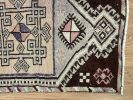Hand-woven Turkish Rug Doormat| 1.9 x 2.11 | Small Rug in Rugs by Wool and Rug. Item composed of wool in boho or contemporary style